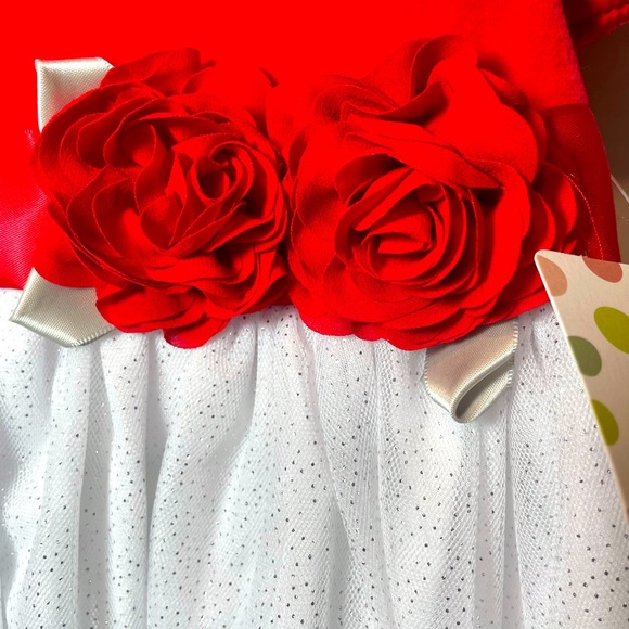 Little Me Infant Holiday Dress 12 Months Red/White. I paid retail. Price Firm. - Picture 9 of 9